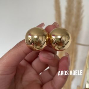 Aros Adele Dorados y Plateados