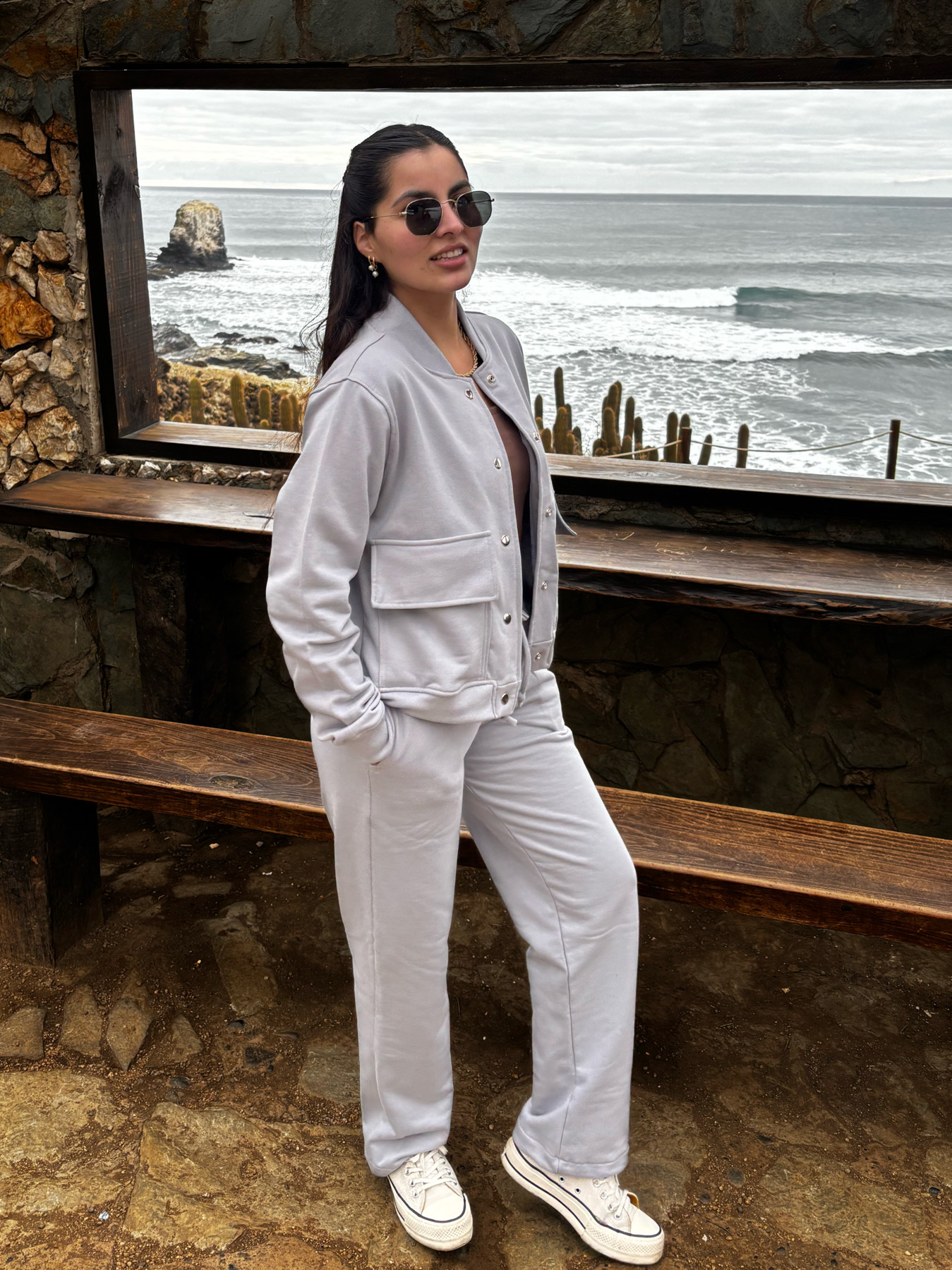 Conjunto Bruselas Gris Perla