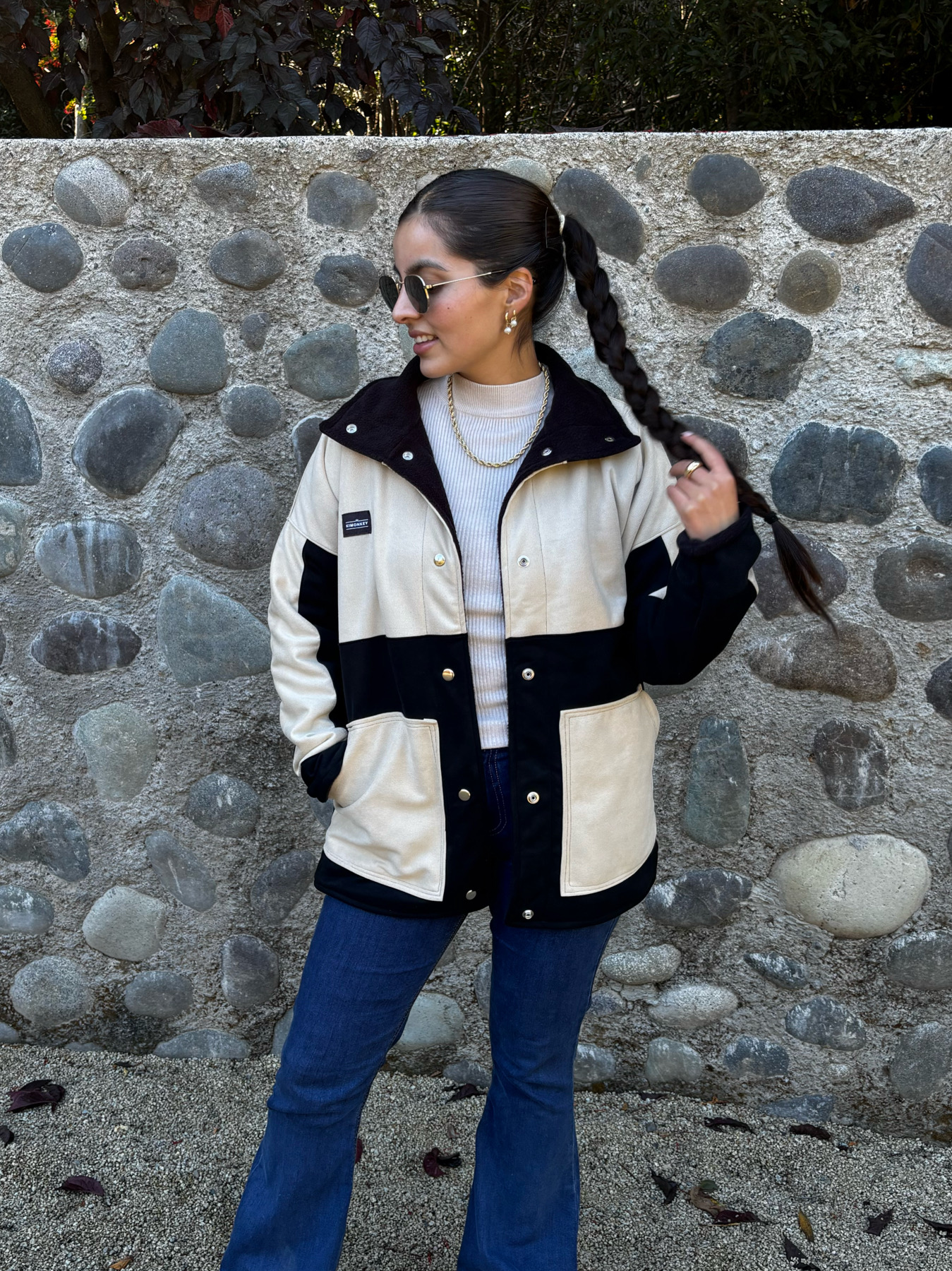Reversible Barcelona Beige con Negro