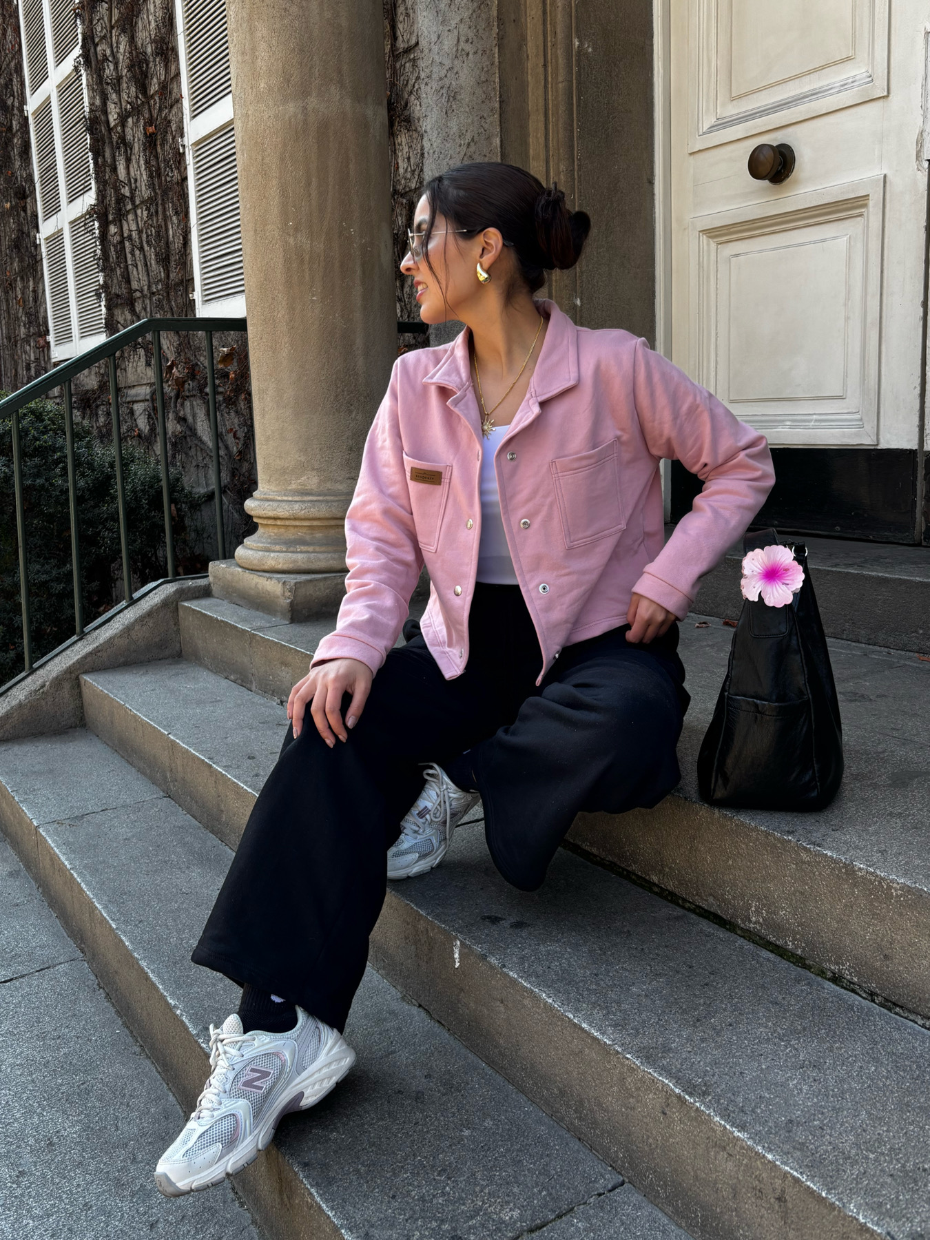 Conjunto Londres Bicolor Palo rosa-Negro