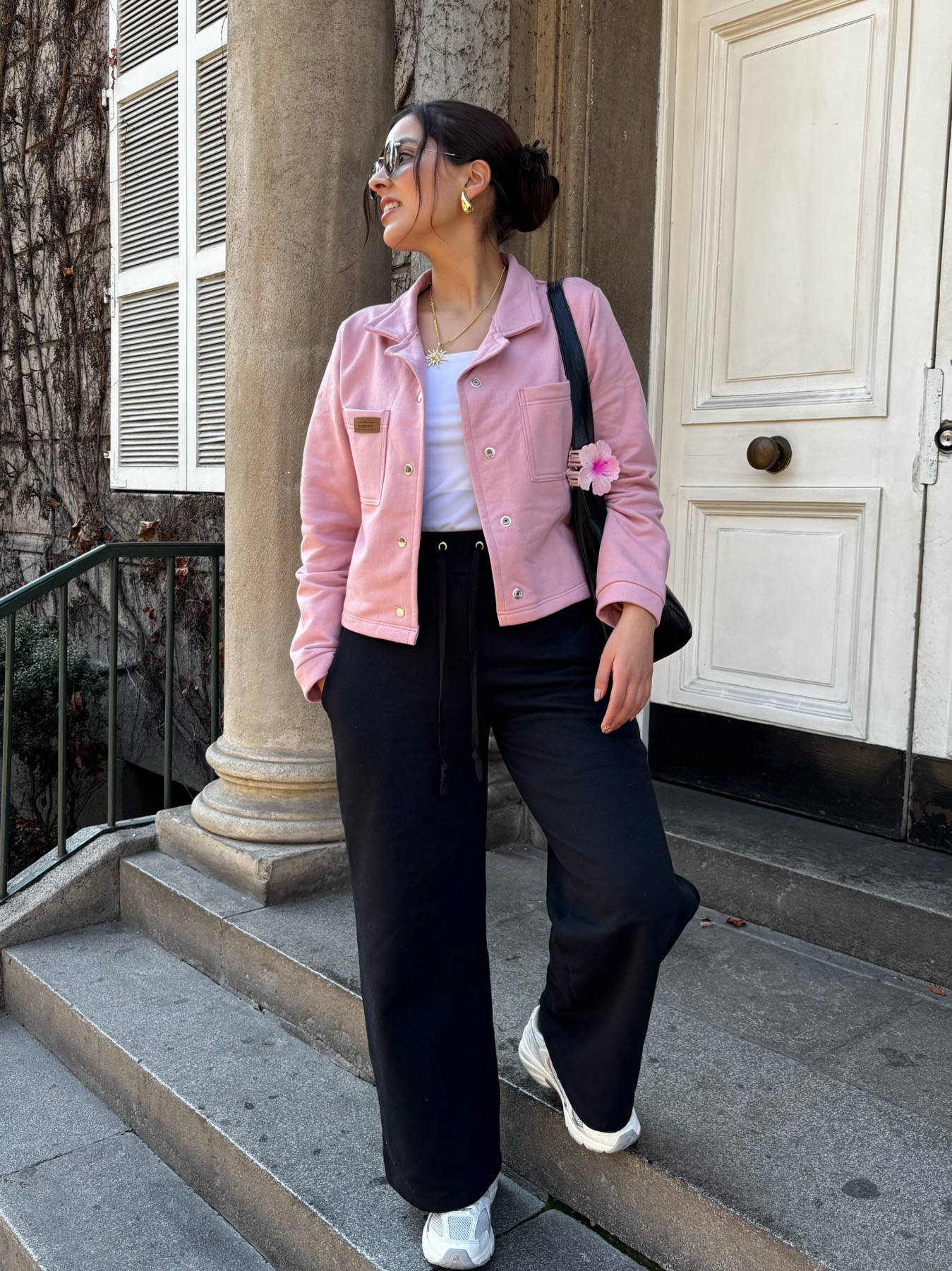 Conjunto Londres Bicolor Palo rosa-Negro